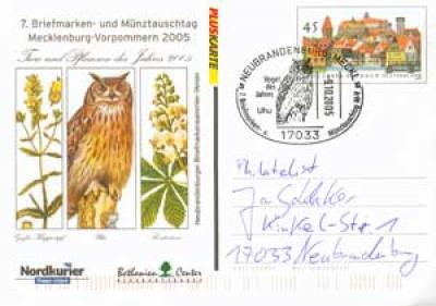 Ein "Vogel des Jahres"-Sonderstempel aus unseren Sammlungen